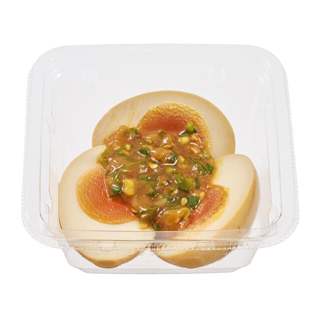 ねぎ味噌だれで食べる!半熟煮たまご